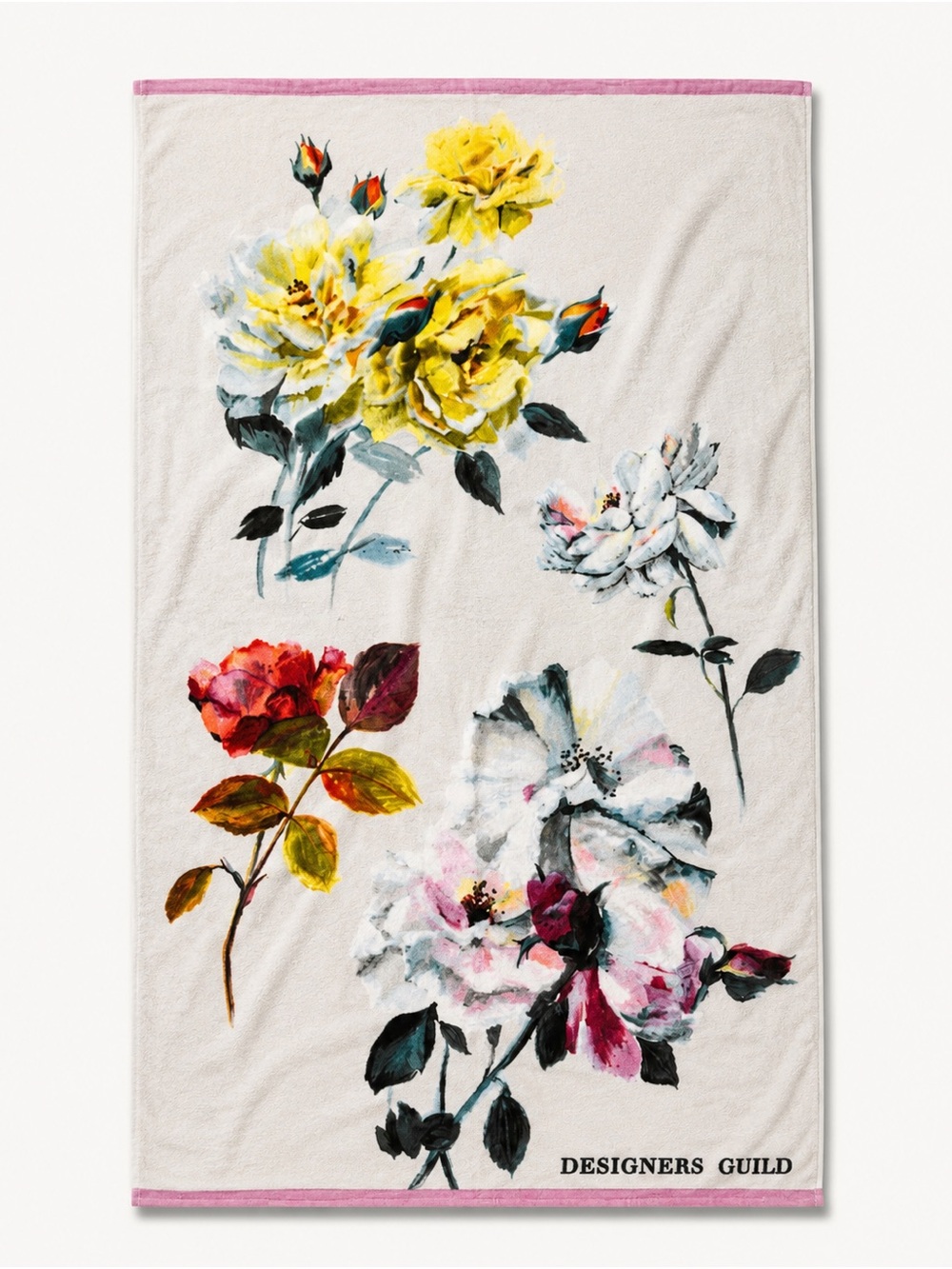 Beach Towel Designers Guild Couture Rose Floral (New With Tags)